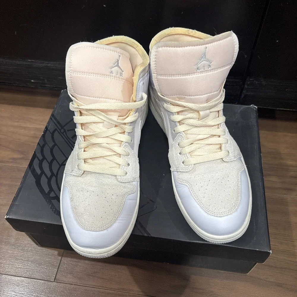 Size 11- Jordan 1 Mid SE Craft White 2022
